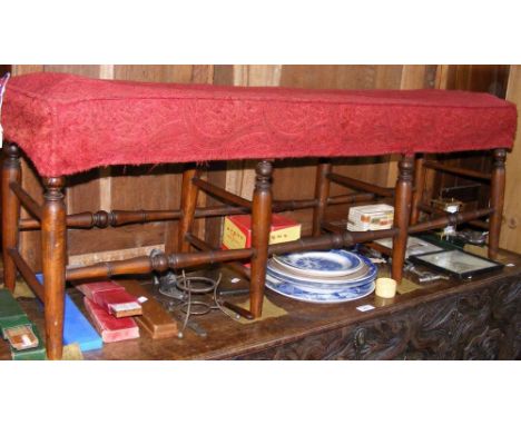 Antique window stool - 120cm long