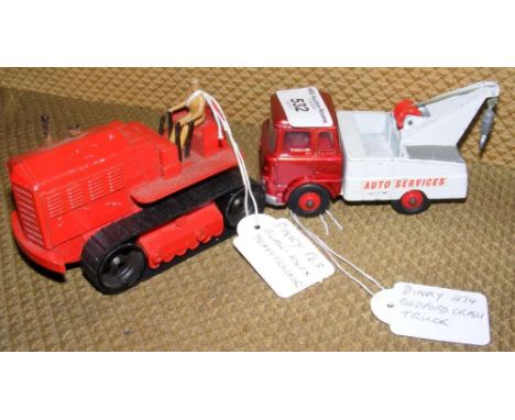 A Dinky Toys No.563 Blaw-Knox Heavy Tractor, together with a No.434 Bedford Crash Truck