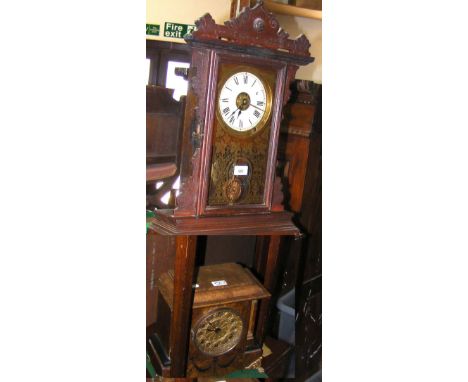 American style mantel clock, together with one other