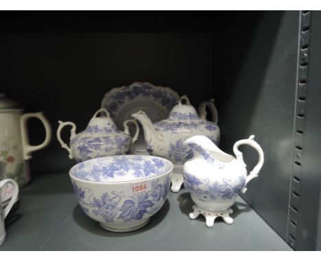 An early transfer printed tea set