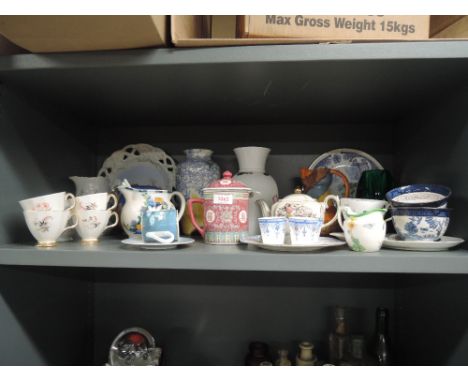 A selection of ceramics including Poole