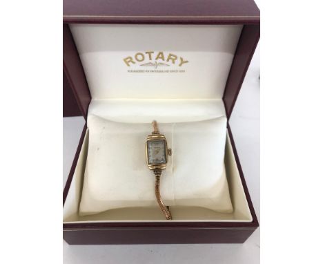 9ct gold Ladies Rotary watch and a Lanco gents wristwatch 