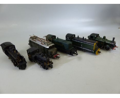 Six Model railway Locomotives - Continental. 