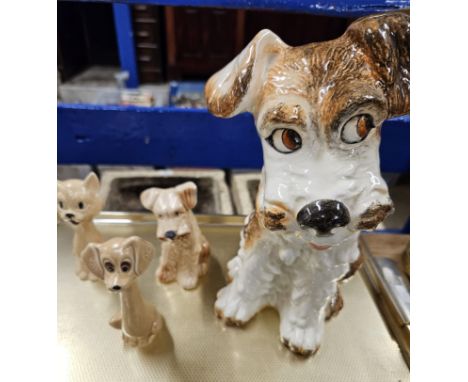 4 SYLVAC DOG ORNAMENTS     