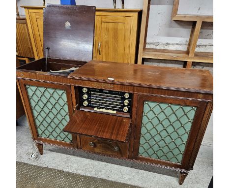 MAHOGANY CASED GARRARD RADIOGRAM     