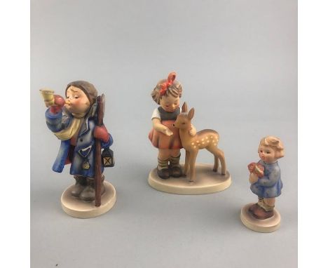 NINE HUMMEL FIGURES OF CHILDREN, the tallest 13.5cm high