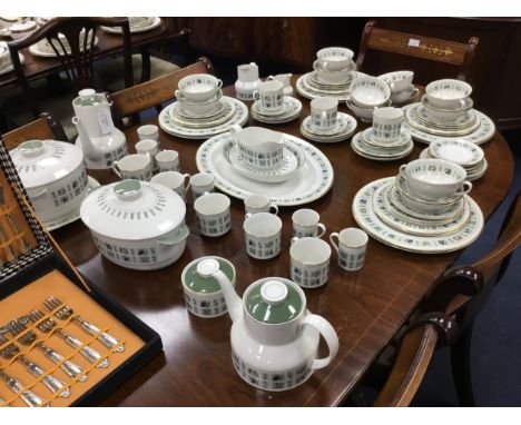 ROYAL DOULTON PART DINNER SERVICE, decorated in the Tapestry pattern, along with tea and coffee ware
