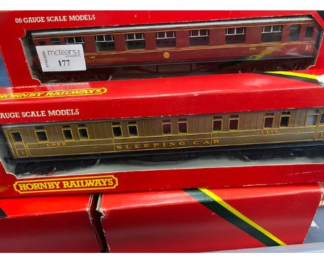 LOT OF HORNBY 00 GAUGE MODEL TRAINS, comprising four locomotives, along with various track, tender, and other trackside acces
