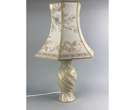 FOUR CERAMIC TABLE LAMPS