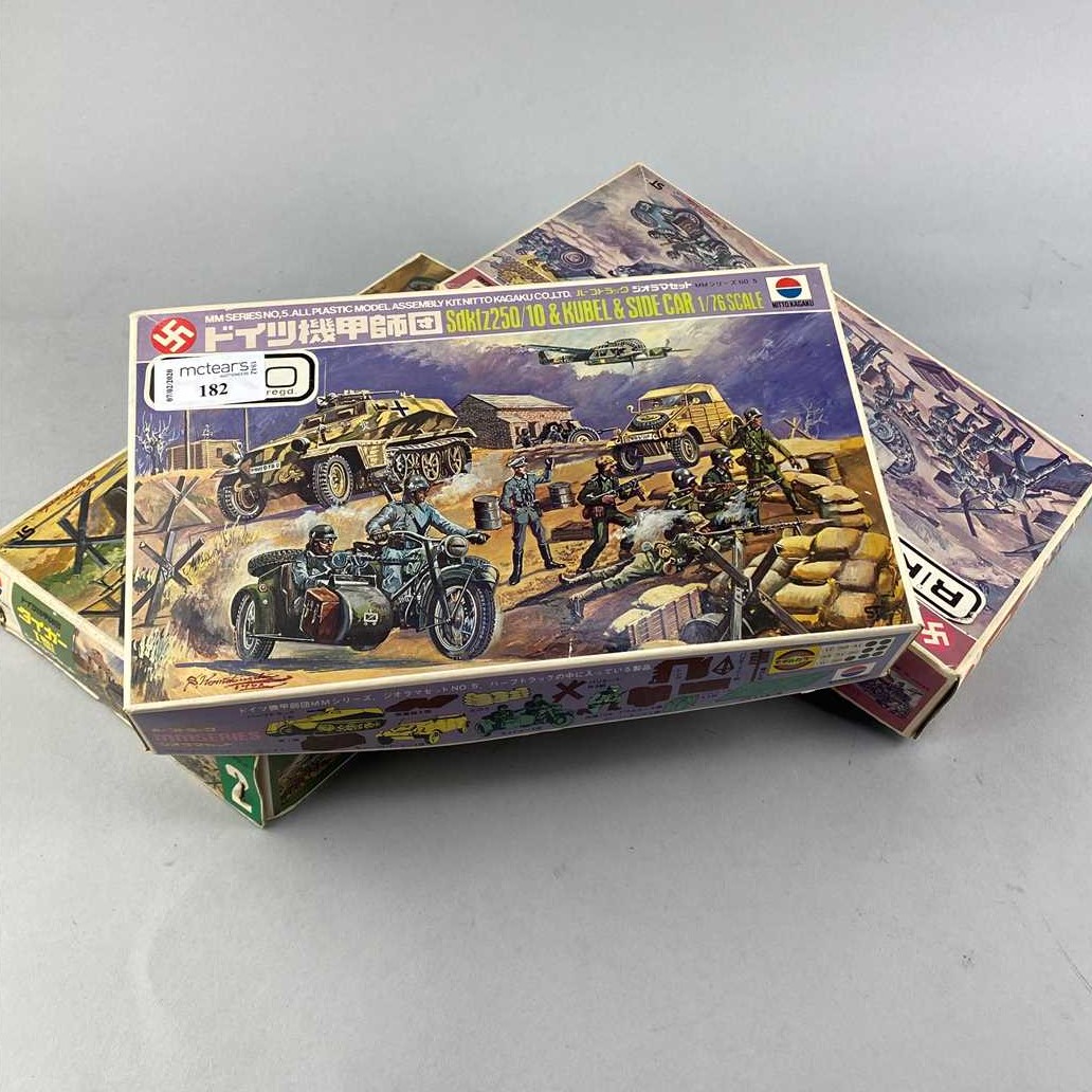 LOT OF MATCHBOX AND OTHER MODEL KITS, including various military and other vehicles, all boxed