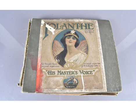 HMV Iolanthe Gilbert &amp; Sullivan 78s, the complete opera recorded under the personal supervision of Mr R D'Oyly Carte On 
