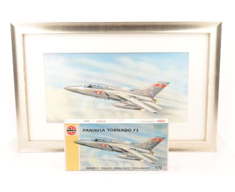 Airfix Original Artwork by James Goulding, original box art for the Airfix Panavia Tornado F3 1:72 kit, originally purchased 