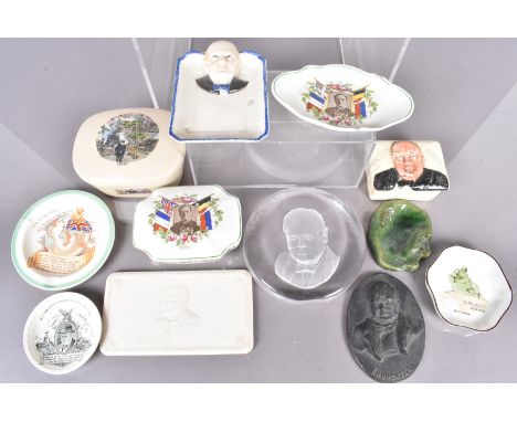 A collection of vintage dishes and lidded pots, to include a Copeland Spode dish that looks to have appeared in The Book of C