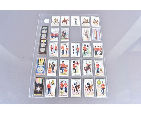 Early 20th Century Military Themed Cigarette and Trade Card Odds, historical and 20th century subjects, various examples, Phi