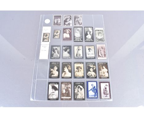 Late 19th Century and Later Actress and Actor Themed Cigarette and Trade Card Odds, various examples, Actresses, Kinney 1895 