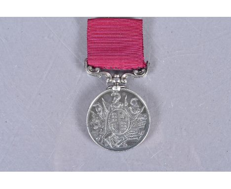 Victorian Army Long Service and Good Conduct medal, Hanover Arms with swivelling scroll suspension, awarded to Colour Sergean