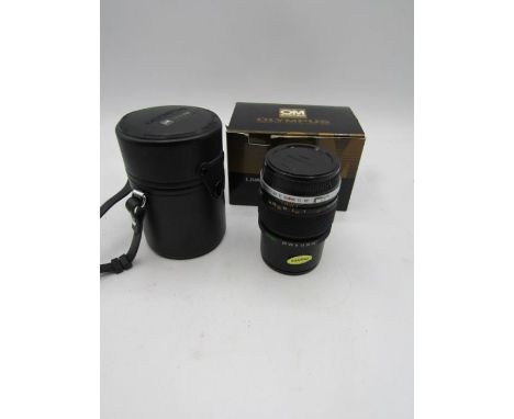 Olympus OM system 135mm f3.5 lens in case and original box