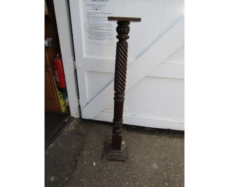 Mahogany plant/lamp stand H129cm approx