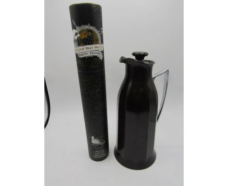 1920/30s Bakelite thermos flask and a scrath map deluxe in tube