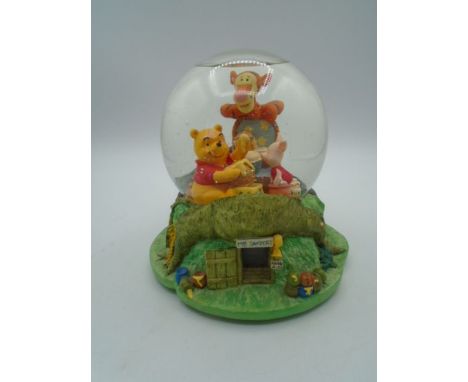 Disney store Winnie the Pooh musical snow globe