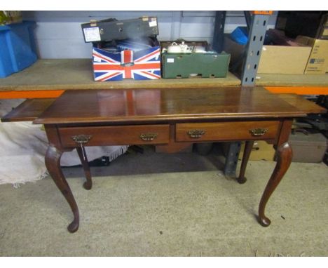 console table with extendable leaves each end