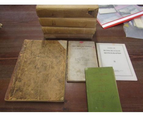 vintage books- suffolk map,, First Aid and injured book, Egyption expiditionary force book and 4 x 1930s Horse and Cottage co