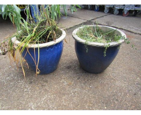 2 Ceramic garden pots H31cm approx