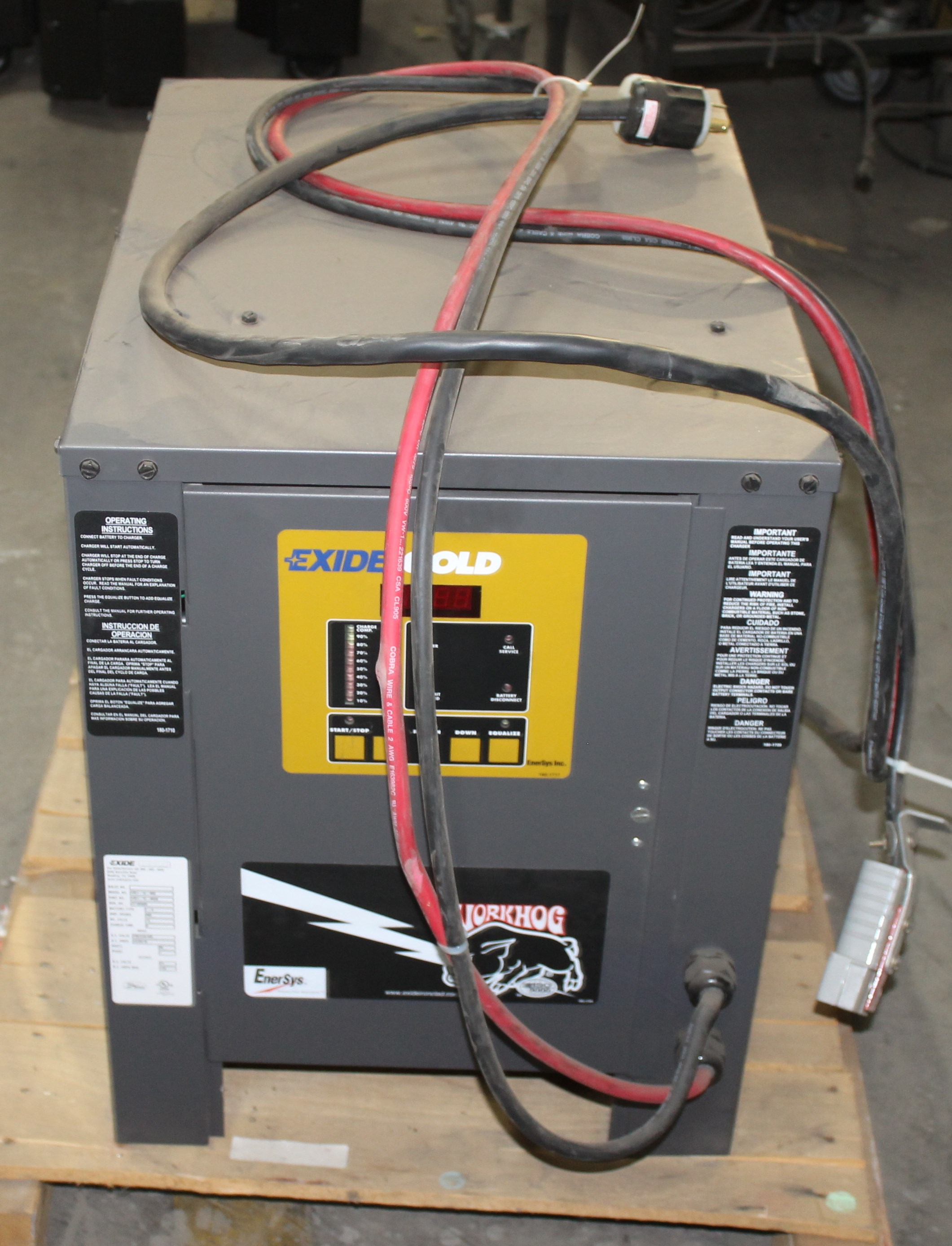 EXIDE 24 VOLTS ELECTRIC FORKLIFT BATTERY CHARGER MODEL WG1 ...