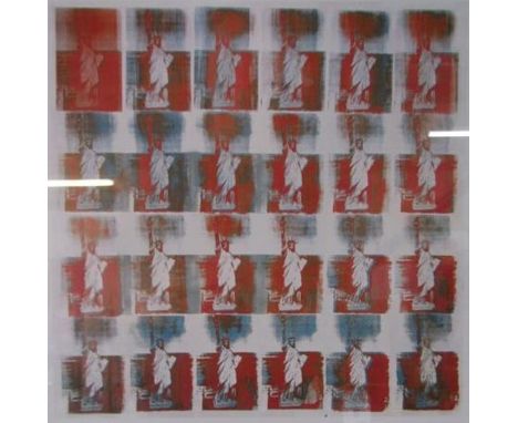 Andy Warhol print entitled 'Statue of Liberty' published by McGaw in association with The Andy Warhol Foundation - approx. 54