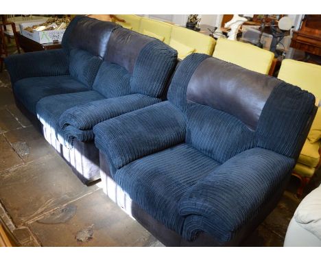 DFS electric recliner sofa (missing electric lead) &amp; an electric recliner chair