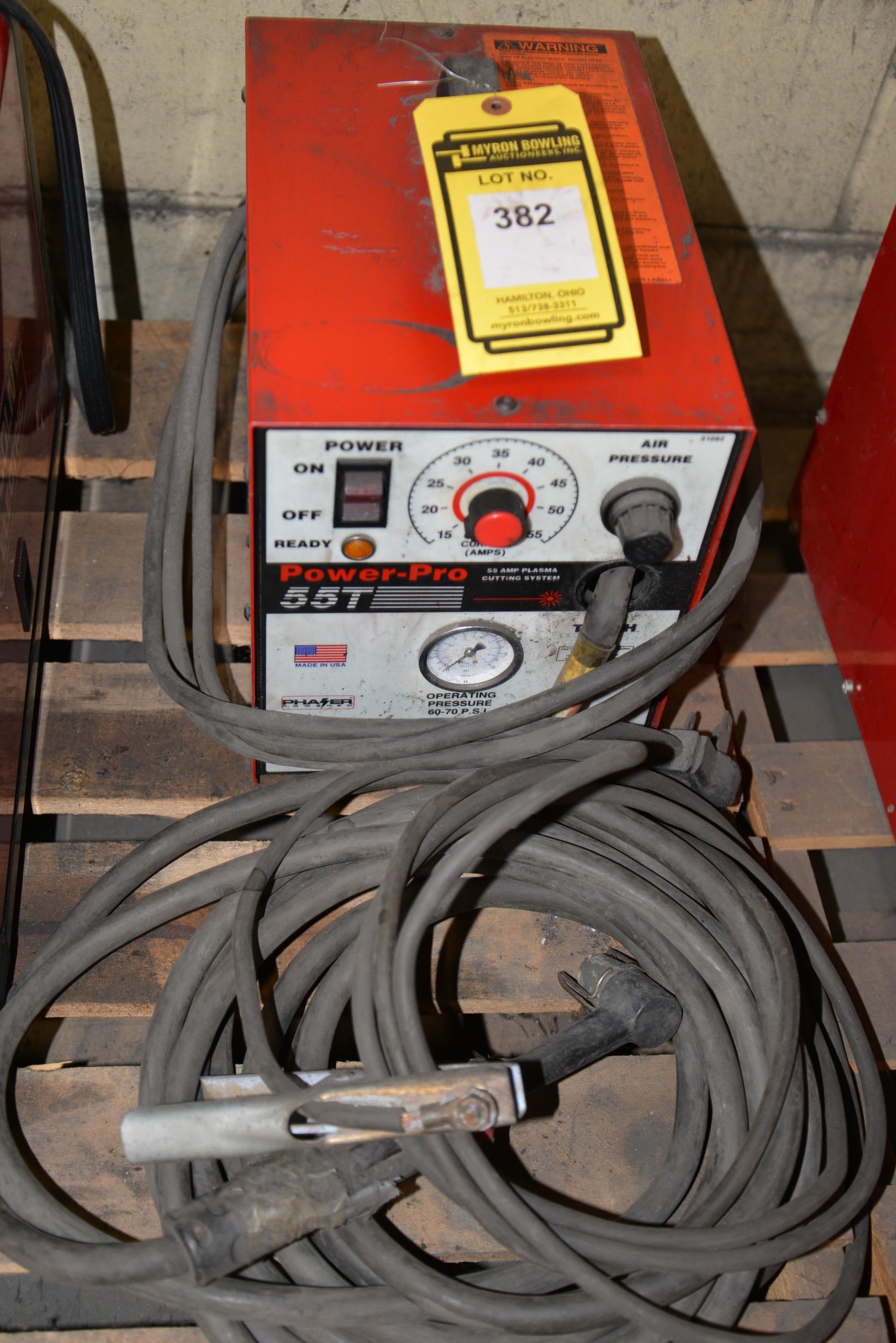{ Group of lots 380, 381, 382 } } SMITH EQUIPMENT POWER PRO 55T PLASMA