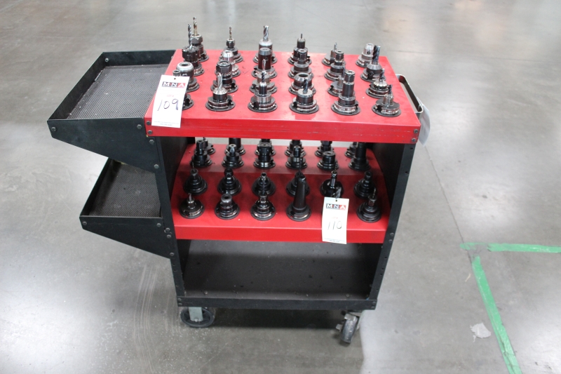 48 Hole Cat 40 Tool Holder Cart