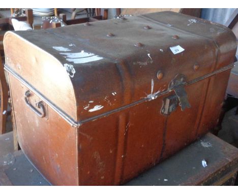Victorian tin trunk