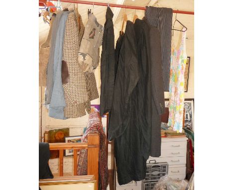 Vintage clothing: College gowns, tweed jacket, a Pierre Cardin overcoat and others
