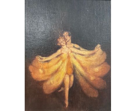 Aesthetic Movement (20th century)  The Ballet  unsigned, oil on panel, 34cm x 27cm
