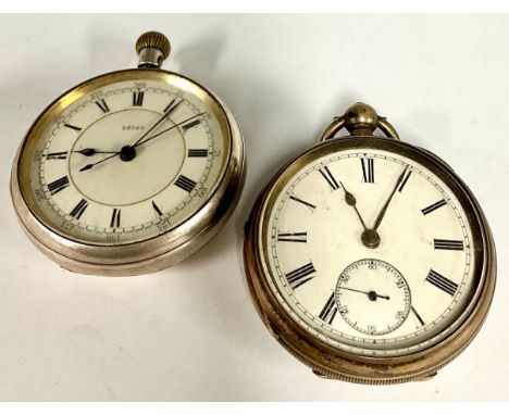 A Victorian silver pocket watch, white dial, Roman numerals, subsidiary seconds, key wind movement marked Jones &amp; Jones, 