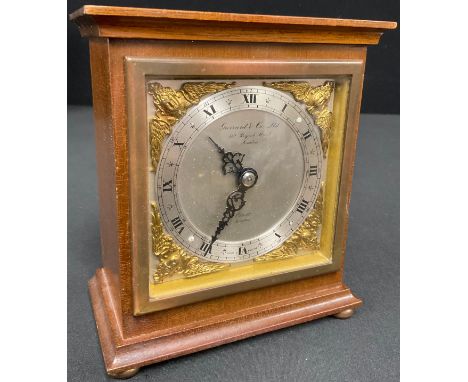 Garrard &amp; Co - a mid-20th century mahogany mantle clock, by Elliott, London