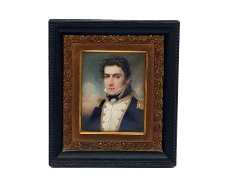 Circle of George Engleheart (1750-1829)19th century miniature portrait on ivorySir Barrington Reynolds, Admiral of the Blue, 