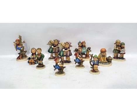Collection of Goebel Hummel figures of children 