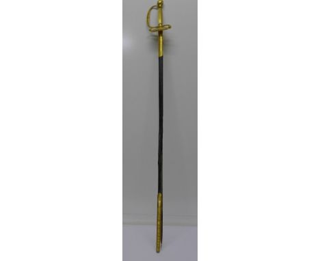 A Royal Household Court sword, scabbard a/f