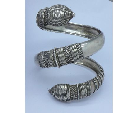 A large 925 silver bangle