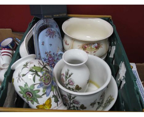 Portmeirion 'Botanic Garden', Worcester 'Evesham', and other pottery:- One Box.