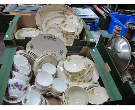 Royal Doulton 'Minden' Pattern D5534 Dinner Service, together with a Duchess china tea service 'Violets' pattern:- Two Boxes