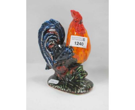 Anita Harris Model of a Cockerel, gold signed, 16.5cm high.