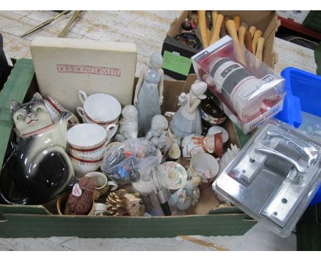 Maling Candlestick Lladro cockreal, etc, Robertsons figures. 1 Box