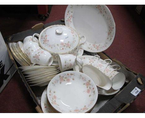 Royal Albert 'For All Seasons Autumn Sunlight' tea and dinner service comprising of cups, saucers, tureen, plates, dishes etc