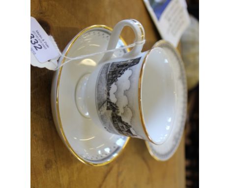 A 21st Century Edition Decor Arts Commemoration tea service, comprising six cups, six saucers, six plates with Wokingham scen