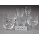 A pair of Fever-Tree Dartington glasses, wines, brandy balloons, tumblers, etc
