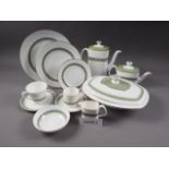 A Royal Doulton "Rondelay" pattern part combination service, including two tureens, two teapots (two