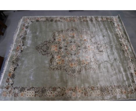 A Chinese embossed pile carpet, 144" x 108" approx 